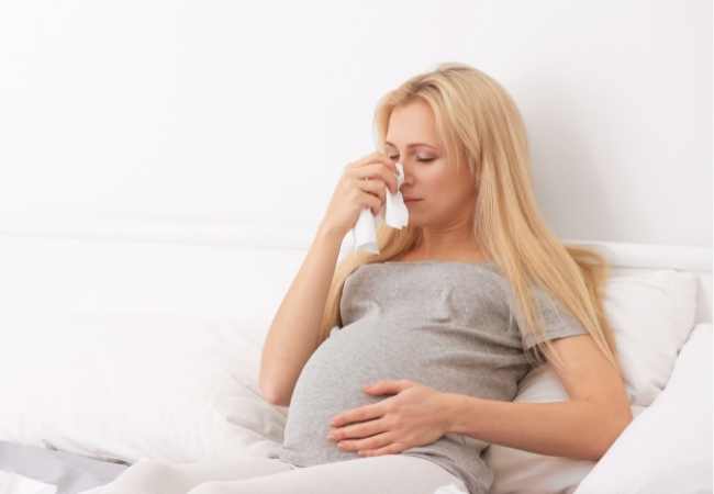 Humedad en la salud de una mujer embarazada